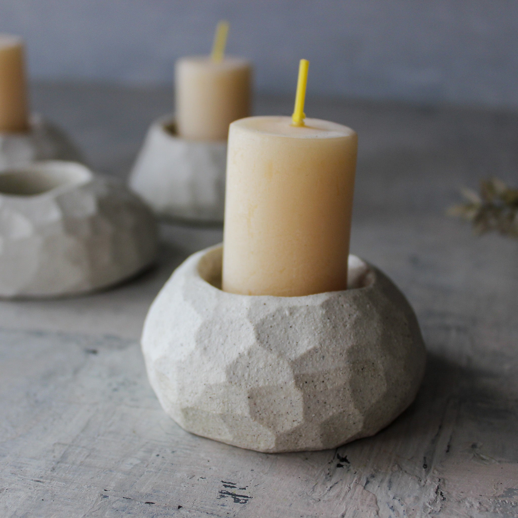 Faceted Candle Holders - Tribe Castlemaine