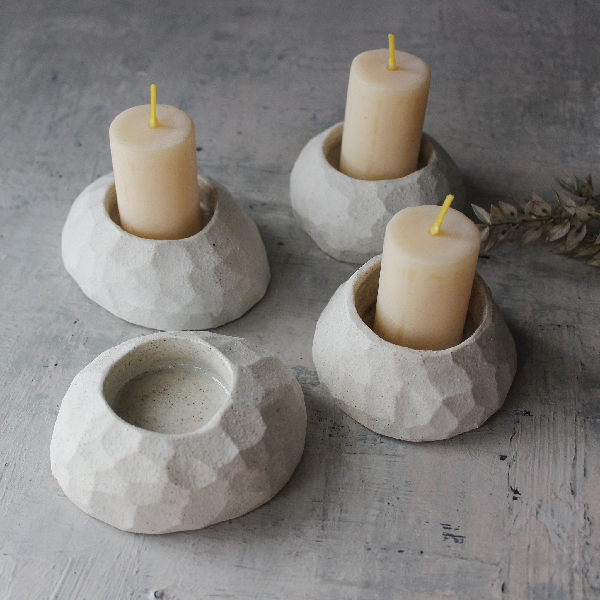 Faceted Candle Holders - Tribe Castlemaine