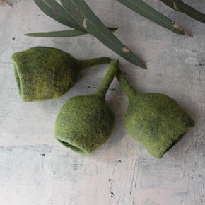 Felt Gumnut Pod - Tribe Castlemaine