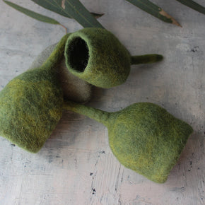 Felt Gumnut Pod - Tribe Castlemaine