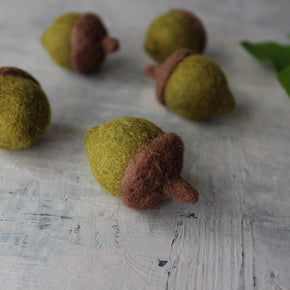Felted Acorns - Tribe Castlemaine