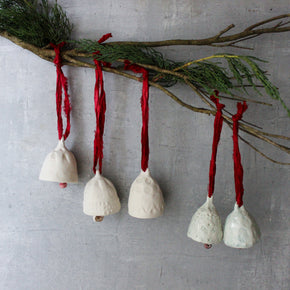 Festive Porcelain Bells - Tribe Castlemaine