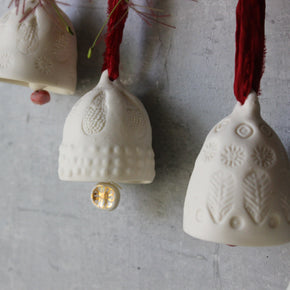 Festive Porcelain Bells - Tribe Castlemaine