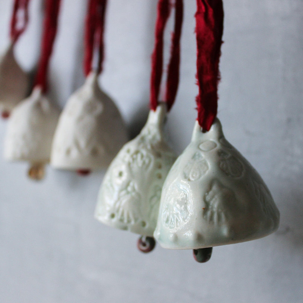 Festive Porcelain Bells - Tribe Castlemaine