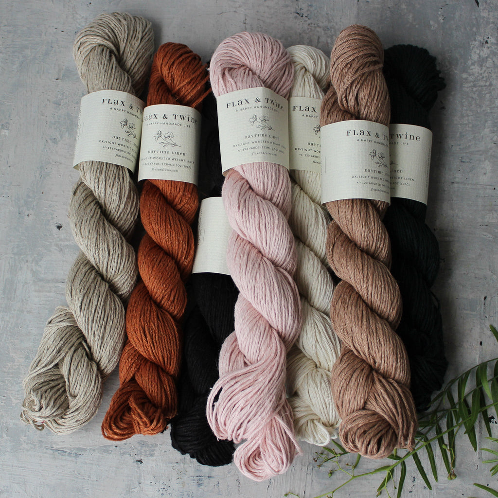 Flax & Twine Daytime Linen Yarn - 8 - ply - Tribe Castlemaine