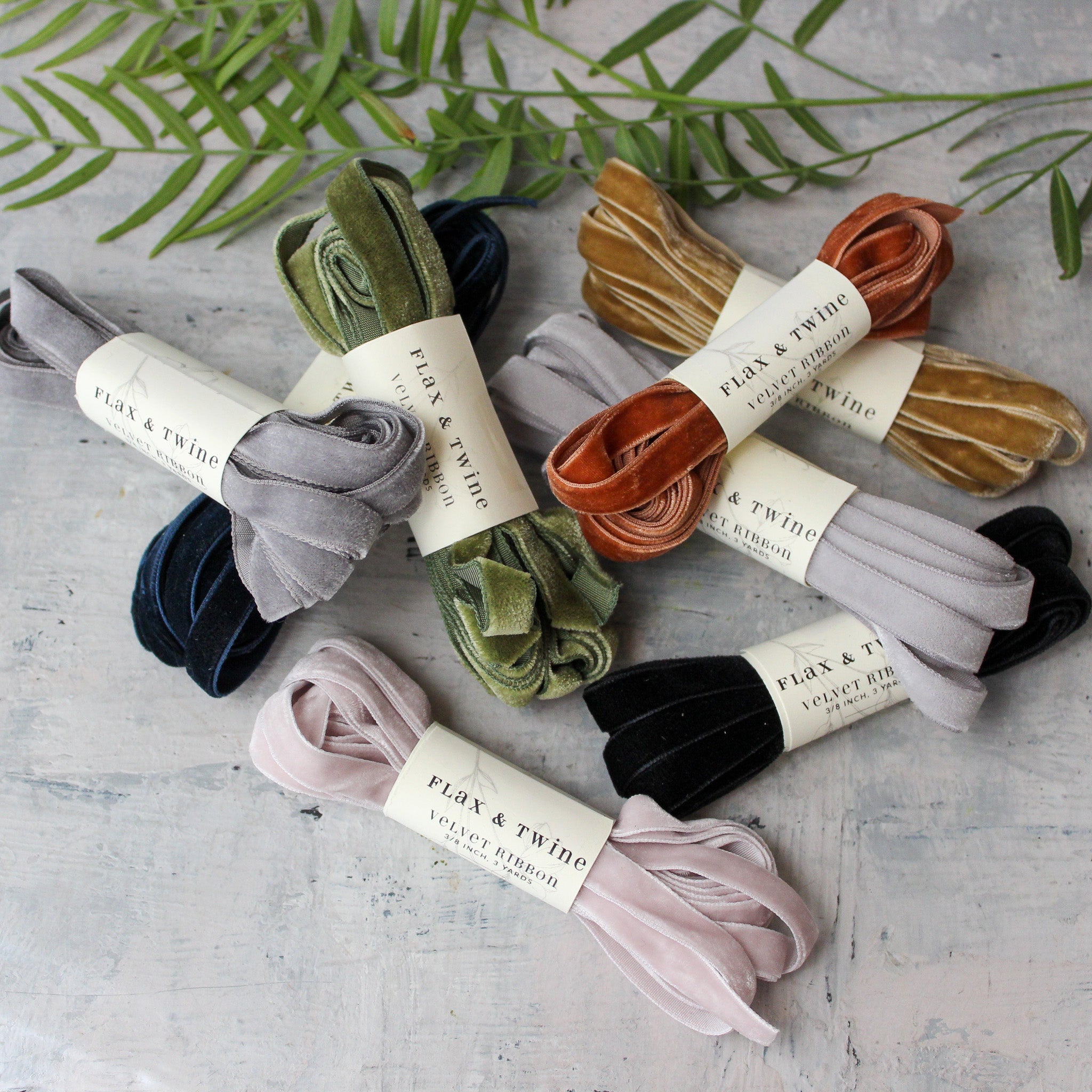 Flax & Twine Velvet Ribbon - Tribe Castlemaine