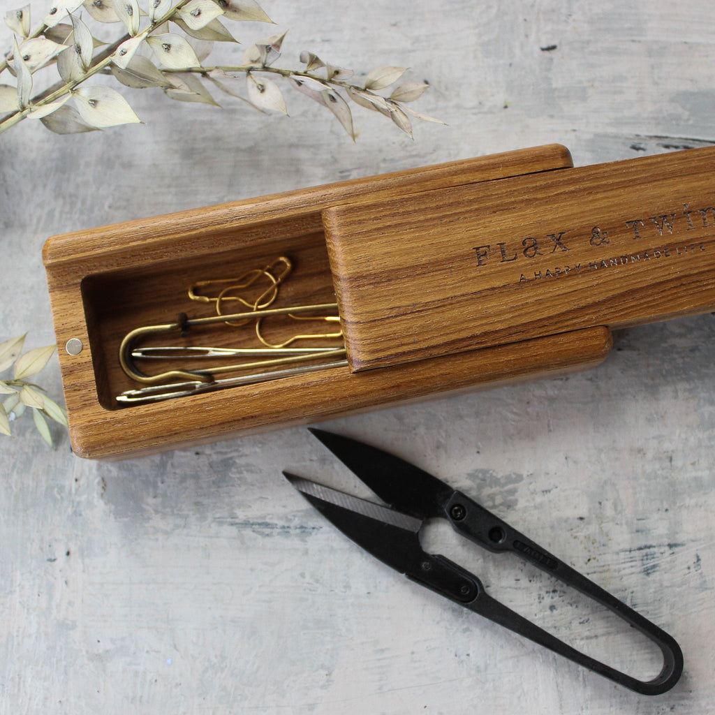 Flax & Twine Wooden Notions Box - Tribe Castlemaine