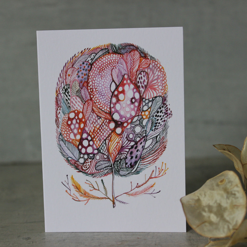 Flower, Pinks Card - Tribe Castlemaine