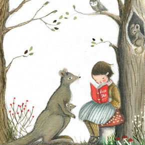 Formidable Forest Card 'Kangaroo Girl' - Tribe Castlemaine