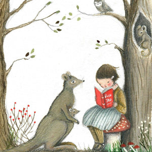 Formidable Forest Card 'Kangaroo Girl' - Tribe Castlemaine