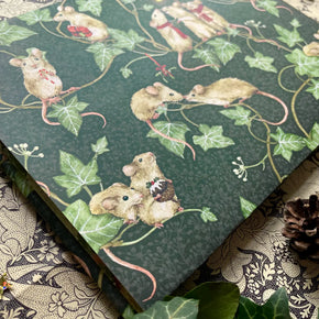 Christmas Mice Gift Wrap Paper