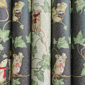 Christmas Mice Gift Wrap Paper
