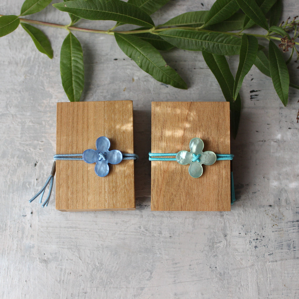 Glass Sewing Pins in Cherry - wood Box - Tribe Castlemaine
