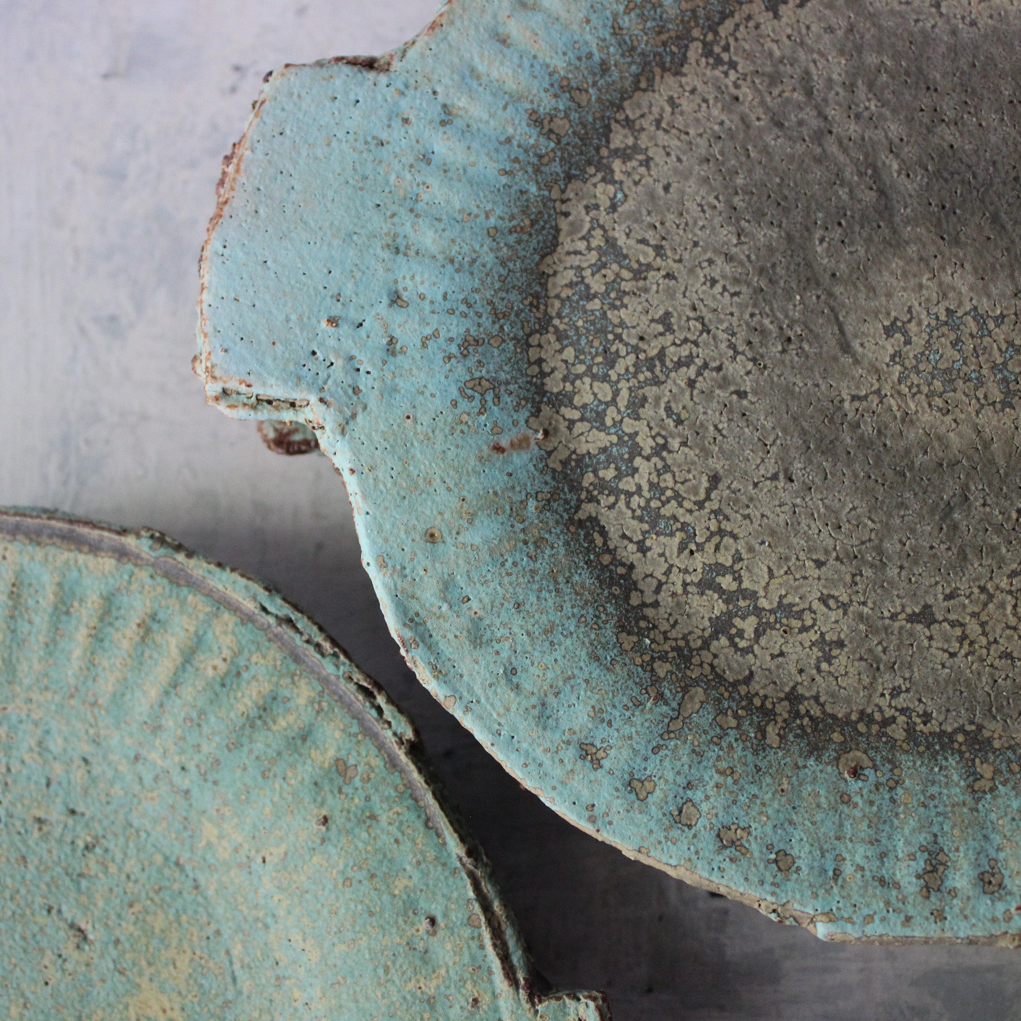 Green Stoneware Paper Plates - Tribe Castlemaine