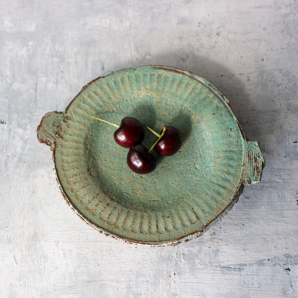 Green Stoneware Paper Plates - Tribe Castlemaine