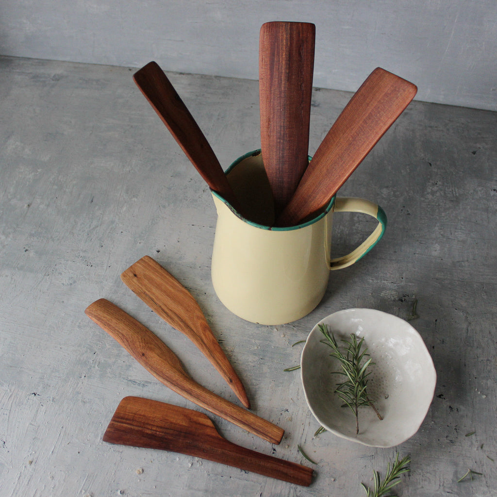 Hand Carved Wood Spatulas - Tribe Castlemaine