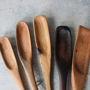 Hand Carved Wood Spoons Long - Tribe Castlemaine