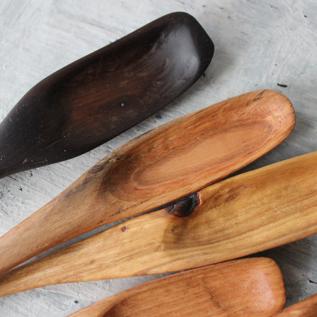 Hand Carved Wood Spoons Long - Tribe Castlemaine