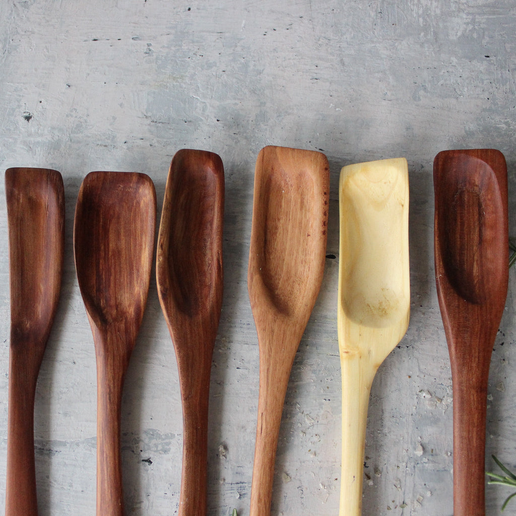 Hand Carved Wood Spoons Short - Tribe Castlemaine
