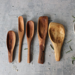 Hand Carved Wood Spoons Short - Tribe Castlemaine