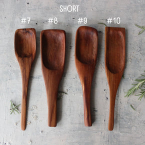 Hand Carved Wood Spoons Short - Tribe Castlemaine