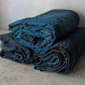Hand Dyed Indigo Kantha Quilts - Tribe Castlemaine