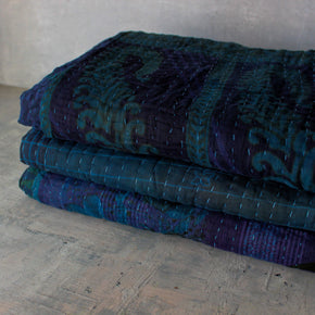 Hand Dyed Indigo Kantha Quilts - Tribe Castlemaine