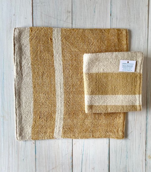 Handwoven Cotton Face Washers - Tribe Castlemaine