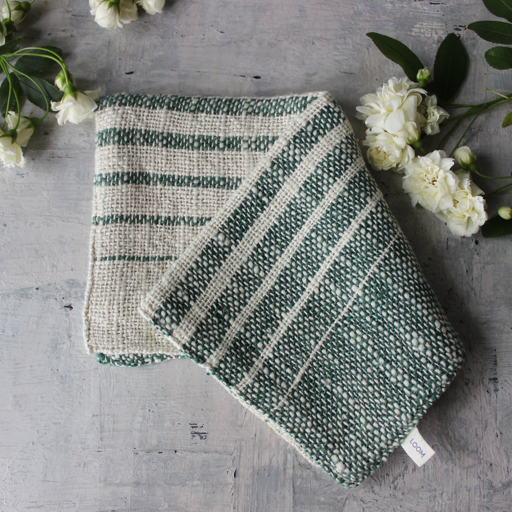 Handwoven Cotton Face Washers - Tribe Castlemaine