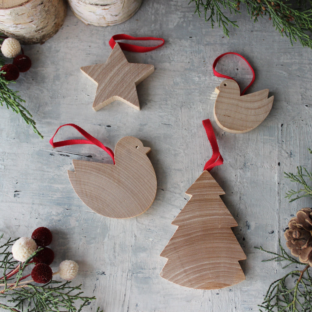 Hanging Wooden Christmas Decorations - Tribe Castlemaine
