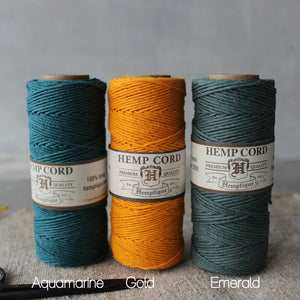 Hemp Cord Colour Spools - Tribe Castlemaine