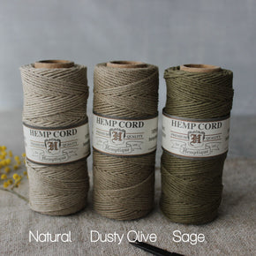 Hemp Cord Colour Spools - Tribe Castlemaine