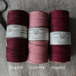 Hemp Cord Colour Spools - Tribe Castlemaine