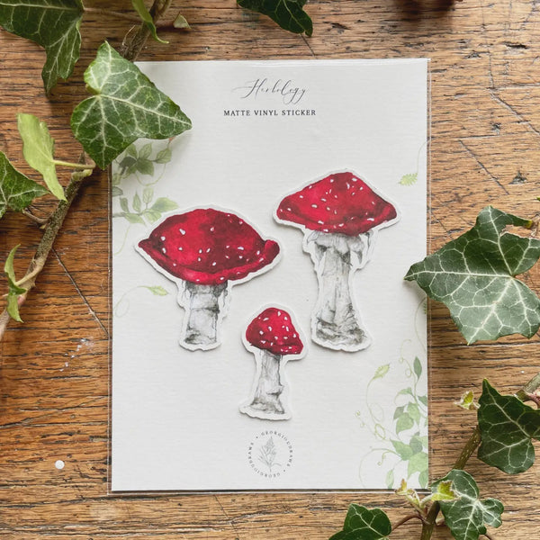 Herbology Toadstool Sticker Set - Tribe Castlemaine