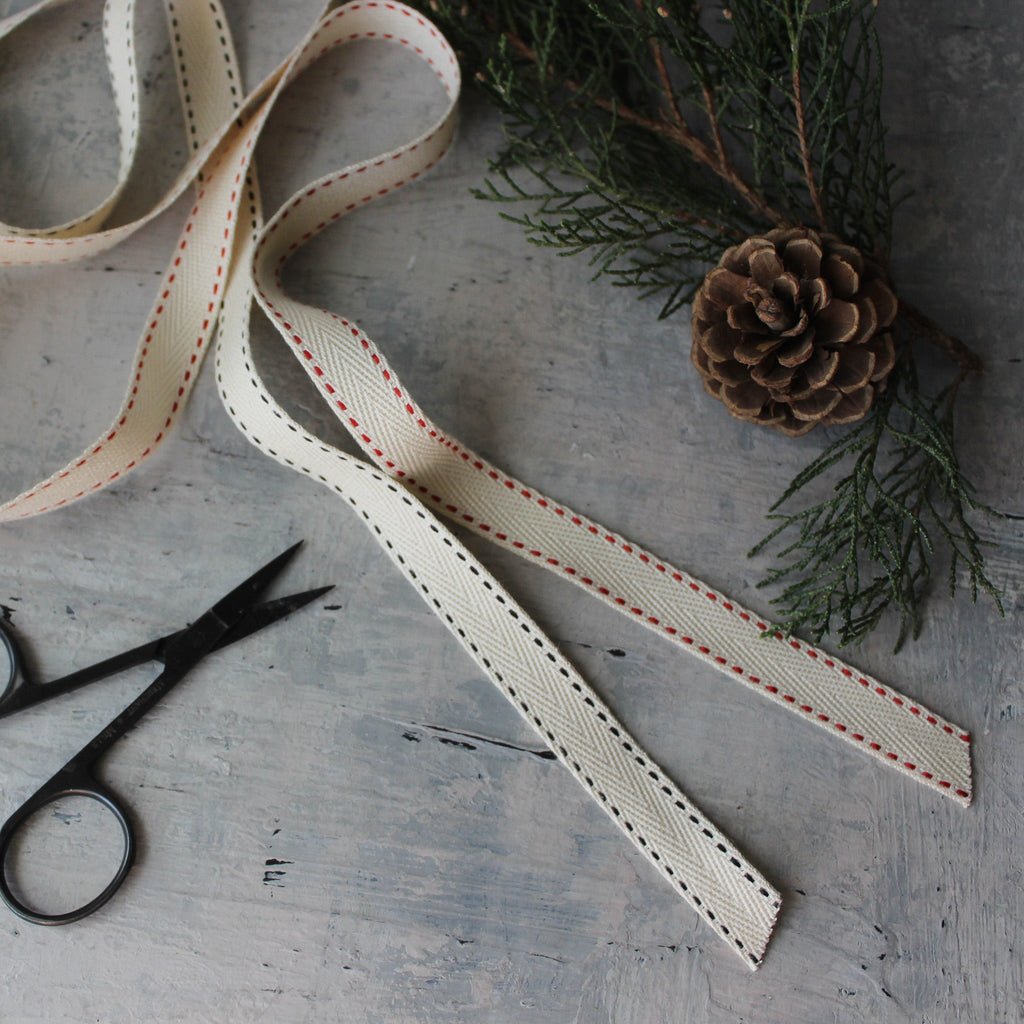 Herringbone Twill Ribbon - Tribe Castlemaine