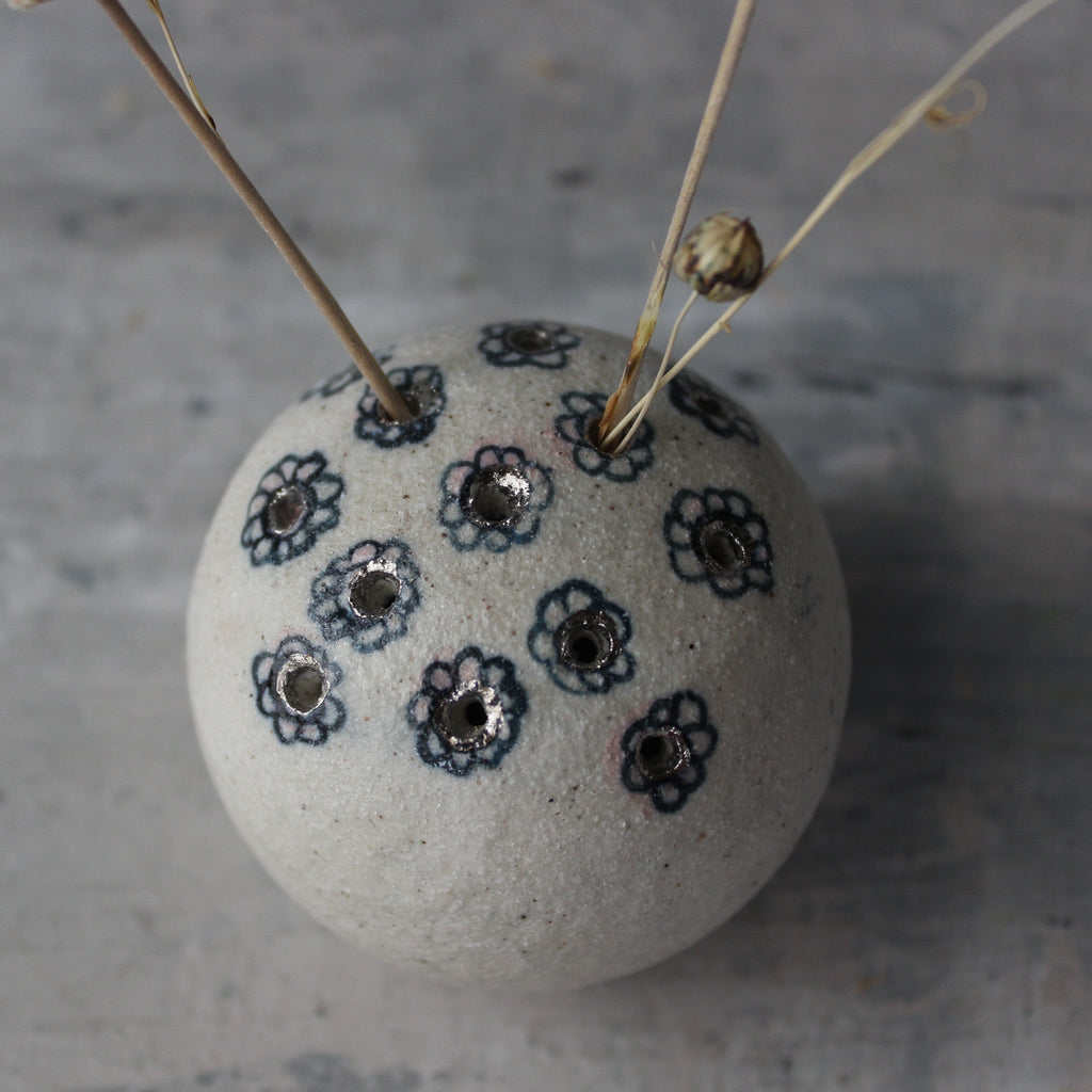 Incense Holder / Specimen Keeper Silver Daisy - Tribe Castlemaine