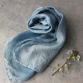 Indigo Dye Silk Scarves - Tribe Castlemaine