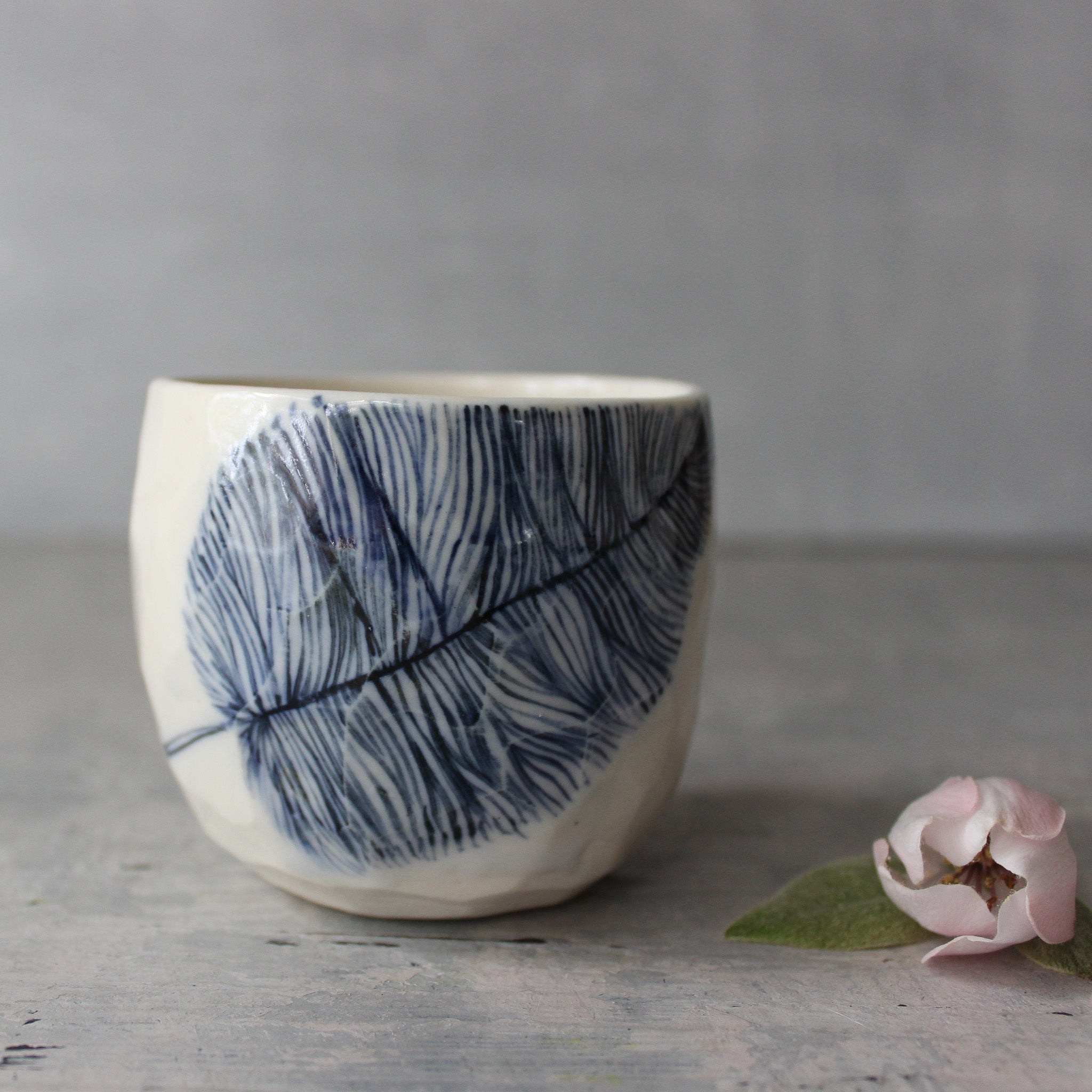 Indigo Feather Cups - Tribe Castlemaine