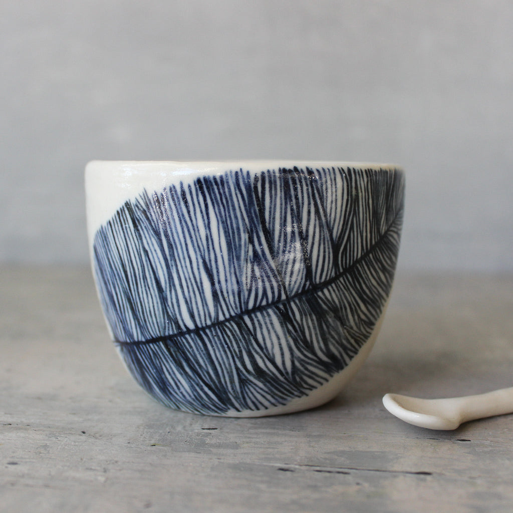 Indigo Feather Cups - Tribe Castlemaine