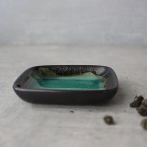 Japanese Mino ware Small Square Plate - Tribe Castlemaine