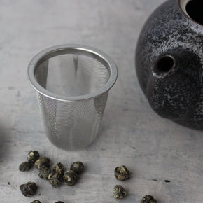 Japanese Mino ware Teapot : Frosted Black Bean - Tribe Castlemaine