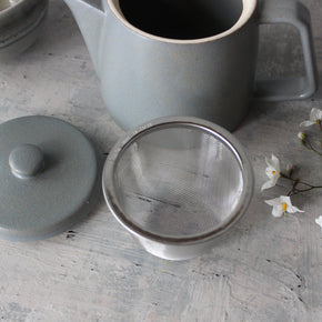 Japanese Mino ware Teapot : Grey - Tribe Castlemaine