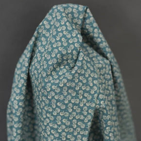 Japanese Seersucker Organic Cotton Duck Egg Blue - Tribe Castlemaine