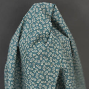 Japanese Seersucker Organic Cotton Duck Egg Blue - Tribe Castlemaine