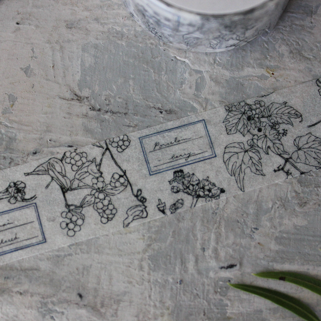 Japanese Washi Tape Mono Botanical - Tribe Castlemaine