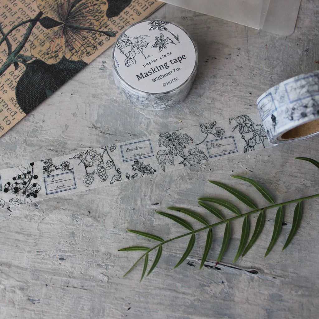 Japanese Washi Tape Mono Botanical - Tribe Castlemaine