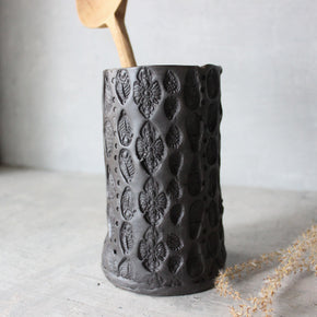 Large Black Ceramic Vases - Tribe Castlemaine