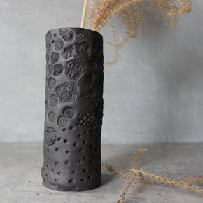 Large Black Ceramic Vases - Tribe Castlemaine