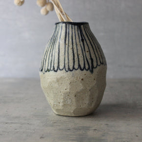 Large Blue Daisy Vase - Tribe Castlemaine