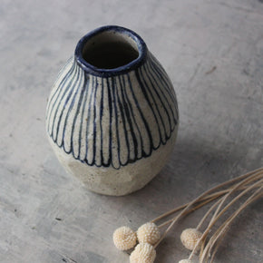 Large Blue Daisy Vase - Tribe Castlemaine